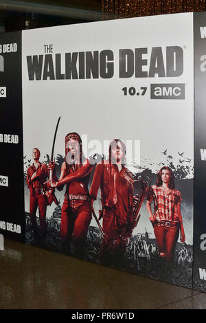 AMC di 'The Walking Dead Stagione 9 premiere al teatro DGA il 27 settembre 2018 a Los Angeles, California. Foto Stock