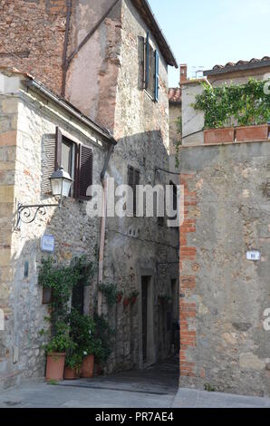 Panoramica città di Capalbio, Italia Foto Stock