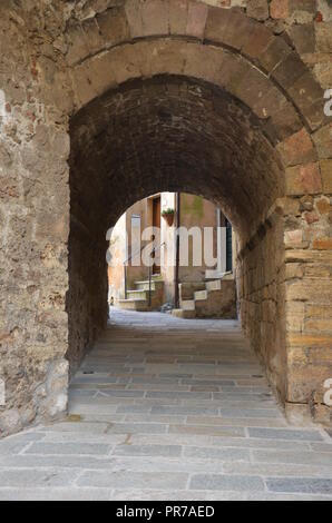 Panoramica città di Capalbio, Italia Foto Stock