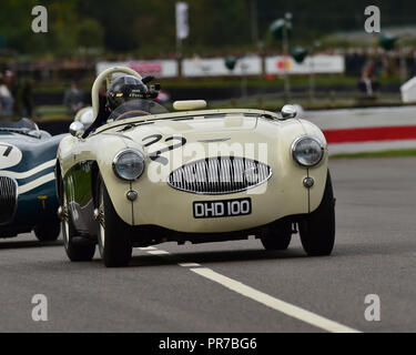 Karsten Le Blanc, Austin Healey 100S, Freddie Marzo Memorial Trophy, auto sportive, 1952 al 1955, Goodwood 2018, settembre 2018, Automobiles, ca Foto Stock