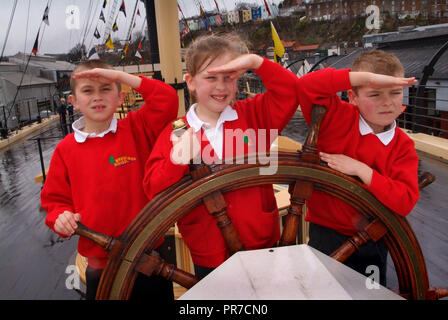 Brookside Scuola Primaria visite SS grande Bristol, Regno Unito Foto Stock