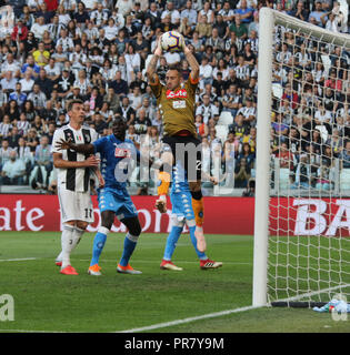 Torino, Italia. Settembre 29, 2018 - Nella foto:.29 Settembre a allianz stadium di Torino la Juventus beat Napoli 3 a 1. Credito: Fabio Sasso/ZUMA filo/Alamy Live News Foto Stock