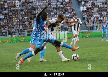 Torino, Italia. 29Sep, 2018. Il 29 settembre 2018 a Torino presso il Allianz stadium Juventus beat home Napoli. Credito: Fabio Sasso/Pacific Press/Alamy Live News Foto Stock