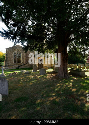 Chiesa di San Nicola, Fyfield, Oxfordshire, Regno Unito Foto Stock