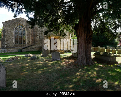 Chiesa di San Nicola, Fyfield, Oxfordshire, Regno Unito Foto Stock