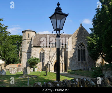 Chiesa di San Nicola, Fyfield, Oxfordshire, Regno Unito Foto Stock