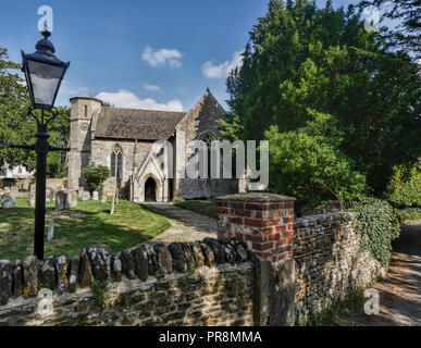 Chiesa di San Nicola, Fyfield, Oxfordshire, Regno Unito Foto Stock