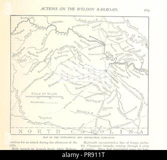 Pagina 591 di "Battaglie e leader della guerra civile, essendo per la maggior parte i contributi di unione e ufficiali confederati, basato su "il secolo della serie di guerra." edito da R. U. J. E C. C. B., ecc. [Ill0078. Foto Stock