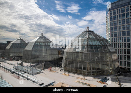 Le tre cupole di Chelsea Harbour Design Center Foto Stock