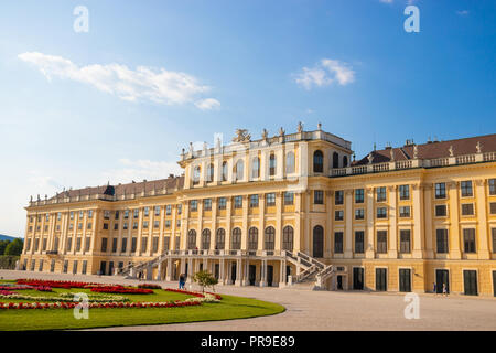 Palazzo di Schonbrunn, imperiale residenza estiva di Vienna in Austria Foto Stock