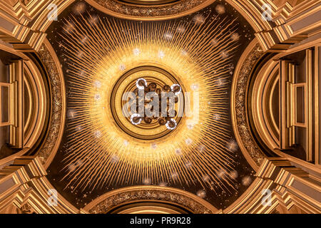 Il Palais Garnier (Opera Garnier) di Parigi, Francia. Esso è stato originariamente chiamato La Salle des Capucines Foto Stock