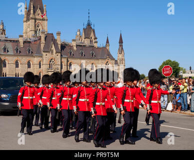 Cambio della Guardia, Ottawa, Ontario, Canada Foto Stock