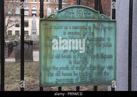 Scene di Boston Foto Stock