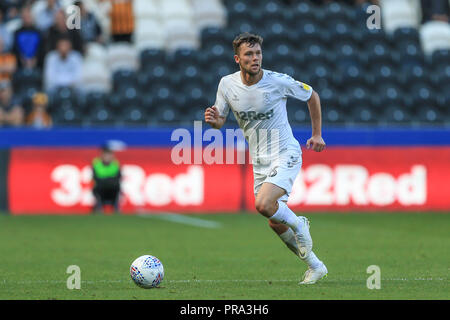 Il 29 settembre 2018, KCOM Stadium, Hull , Inghilterra; Sky scommessa campionato, Hull City v Middlesbrough ; Jonny Howson (16) di Middlesbrough Credito: Mark Cosgrove/News immagini English Football League immagini sono soggette a licenza DataCo Foto Stock