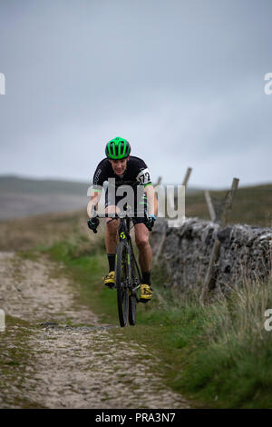 3 picchi ciclocross, Yorkshire Dales, UK. Foto Stock