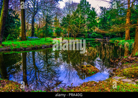 Rotterdam fiume canal, Holland Olanda Foto Stock