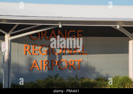 Arancione Aeroporto Regionale si trova nella zona centrale di alpeggi regione del Nuovo Galles del Sud tra la città di Orange e la città di Blayney in Australia Foto Stock