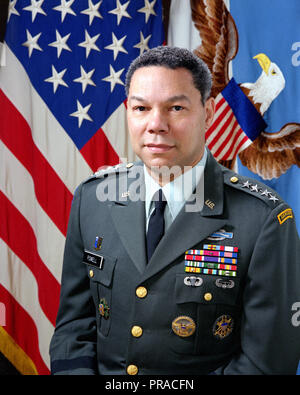 General Colin Powell, (USA), (scoperti) ritratto Foto Stock