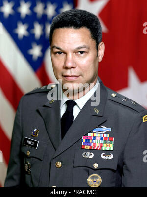 Il Maggiore Generale Colin Powell L., STATI UNITI D'AMERICA (scoperta) Foto Stock