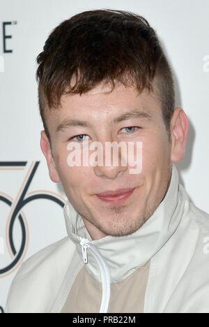 Barry Keoghan presso gli arrivi per il favorito di Premiere presso il New York Film Festival apertura notturna, Alice Tully Hall presso il Lincoln Center di New York, NY Settembre 28, 2018. Foto di: Kristin Callahan/Everett Collection Foto Stock