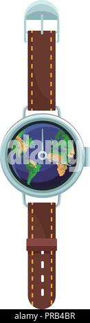 Orologio mondiale concept Illustrazione Vettoriale