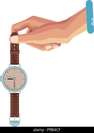 Mano azienda writstwatch Illustrazione Vettoriale