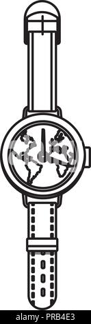 Orologio mondiale concept Illustrazione Vettoriale