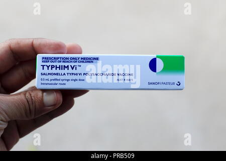 Non MEDICAZIONE - Typhim Vi o vaccino antitifico Foto Stock