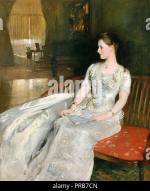 John Singer Sargent, la sig.ra Cecil Wade 1886 olio su tela, Nelson-Atkins Museum of Art di Kansas City, Missouri, Stati Uniti d'America. Foto Stock