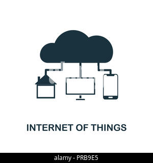 Internet delle cose e la relativa icona. Semplice design di stile dall'industria 4.0 raccolta. UX e UI. Pixel premium perfetto internet delle cose e la relativa icona. Per il web design, un Foto Stock