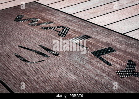 Wally Yachts, scacco matto. Potenza, barca di lusso, dettagli da annuale di Monaco Yacht Show. Miglior design navale dell'anno, legno e fibra di carbonio look. Foto Stock