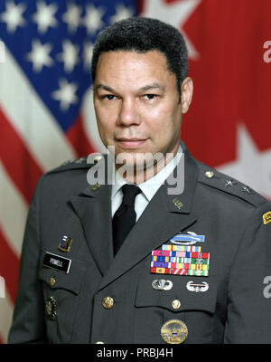 Il Maggiore Generale Colin Powell L., STATI UNITI D'AMERICA (scoperta) Foto Stock