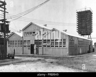 Sviluppo di elio lavoro realizzato sotto la direzione del Bureau of Mines. Edificio del compressore, North Fort Worth, Texas Foto Stock