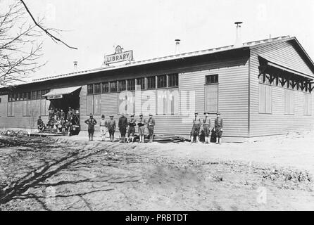 1918 o 1919 - Biblioteche - Alabama attraverso Iowa - Camp biblioteca, A.L.A., Camp Gordon, GA Foto Stock