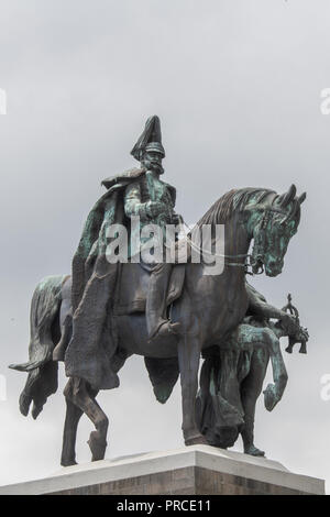 Il Kaiser Guglielmo II statua in Colonia (Köln), Germania Foto Stock