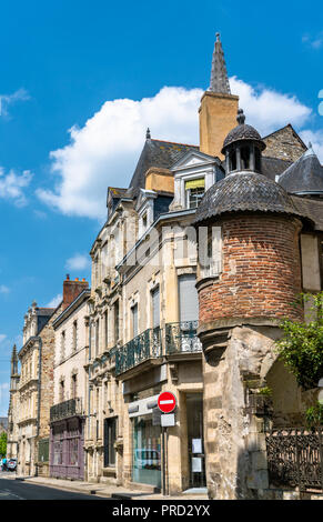 Case tradizionali in Vitre. Brittany, Francia Foto Stock
