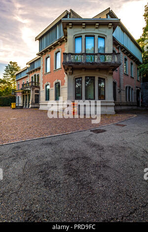 Italia Piemonte Canavese Ivrea museo aperto Olivetti Villa Casana Foto Stock