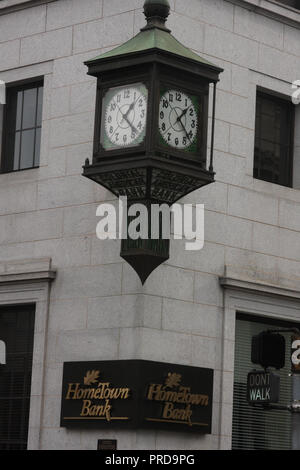 Orologio pubblico a Roanoke, Virginia, USA Foto Stock