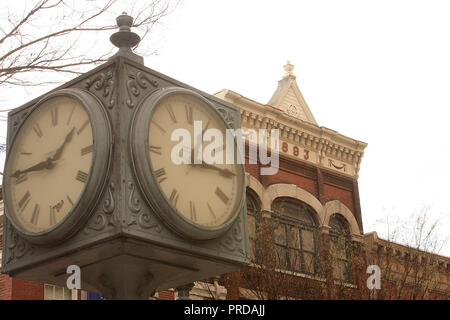 Orologio a Roanoke, Virginia, USA Foto Stock