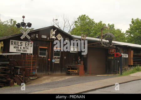 Officina di riparazione a Lexington, Virginia, USA Foto Stock