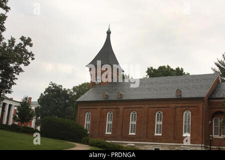 Lee Chapel nel campus di Washington e Lee University a Lexington, Virginia, USA Foto Stock