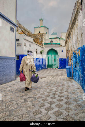 Il Marocco, Asilah, vita quotidiana Foto Stock