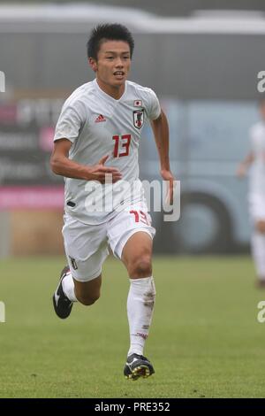 Ayase Ueda (JPN), 2018 Torneo di Tolone 7°/8° posto partita tra U-21 Giappone 1-0 U-21 Togo a Stade Marcel Cerdan in Carnoux-en-Provence, Francia, giugno 7, 2018. Credito: AFLO/Alamy Live News Foto Stock