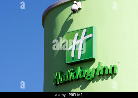 Hotel Holiday Inn hotel di dettaglio, dall'Aeroporto di Birmingham, Regno Unito Foto Stock