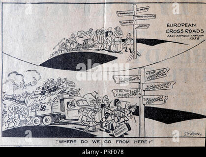 WWII Daily Express cartoon 1938