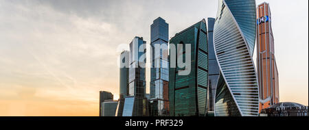 Vista della città di Mosca. Centro business internazionale Foto Stock