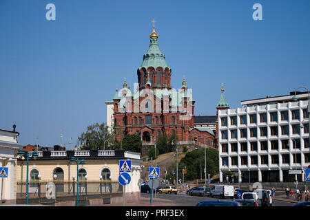 Uspenski-Kathedrale, Helsinki (nur fuer redaktionelle Verwendung. Keine Werbung. Referenzdatenbank: http://www.360-berlin.de. © Jens Knappe. Bildque Foto Stock