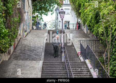 Quartiere Montmartre di Parigi, Francia Foto Stock