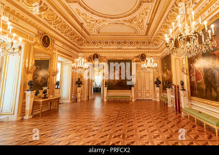 Varsavia, Polonia, 31 Maggio 2018: la sala da ballo all'interno del Royal Castello Di Varsavia Foto Stock