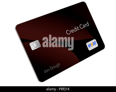 Il design moderno CARTA DI CREDITO- Qui è un generico carta di credito con una minima quantità di grafica sulla parte anteriore che è la tendenza per la moderna carta di credito desi Foto Stock